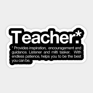 Teacher Definition Sticker